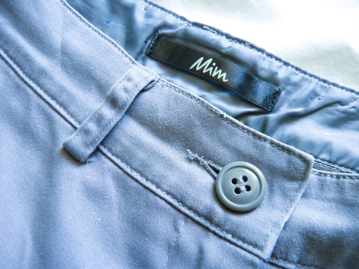 Short femme S 36 H&M Mim Gemo lot TBE gris beige rayé - photo numéro 4