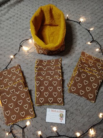 Panier lingette lavable personnalisé
