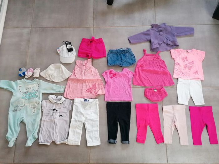 Lot 6mois bébé fille  +de 15 articles #6mois_bébé_krocaro