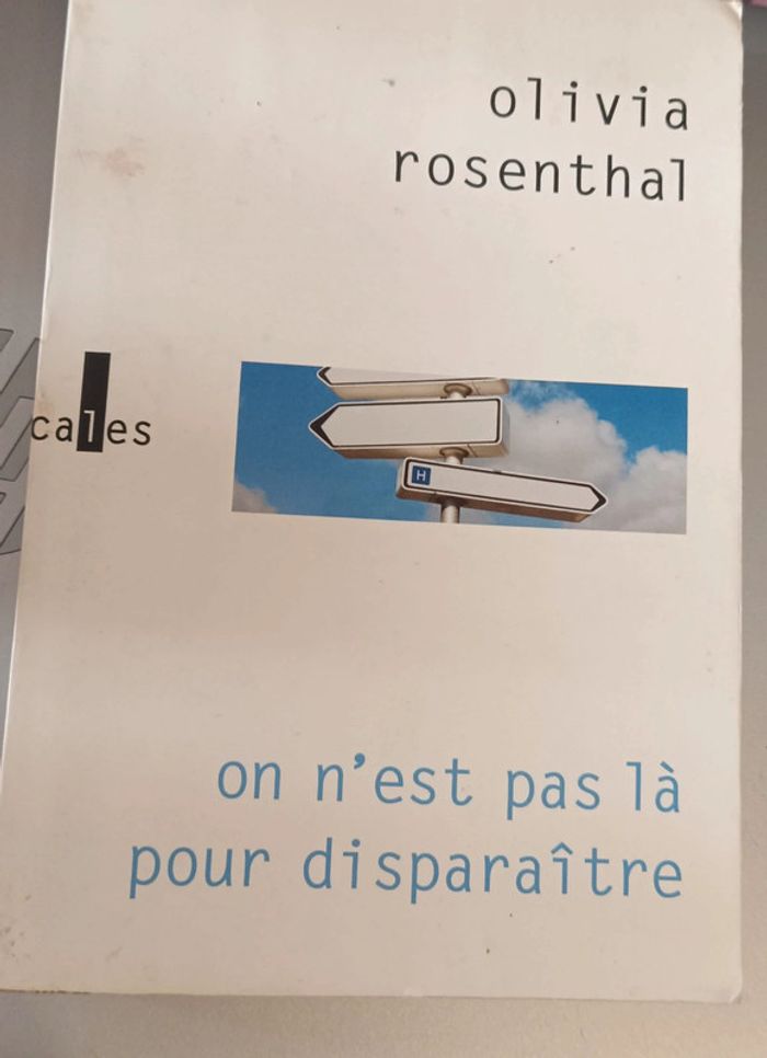 Livre on n'est pas là pour disparaitre