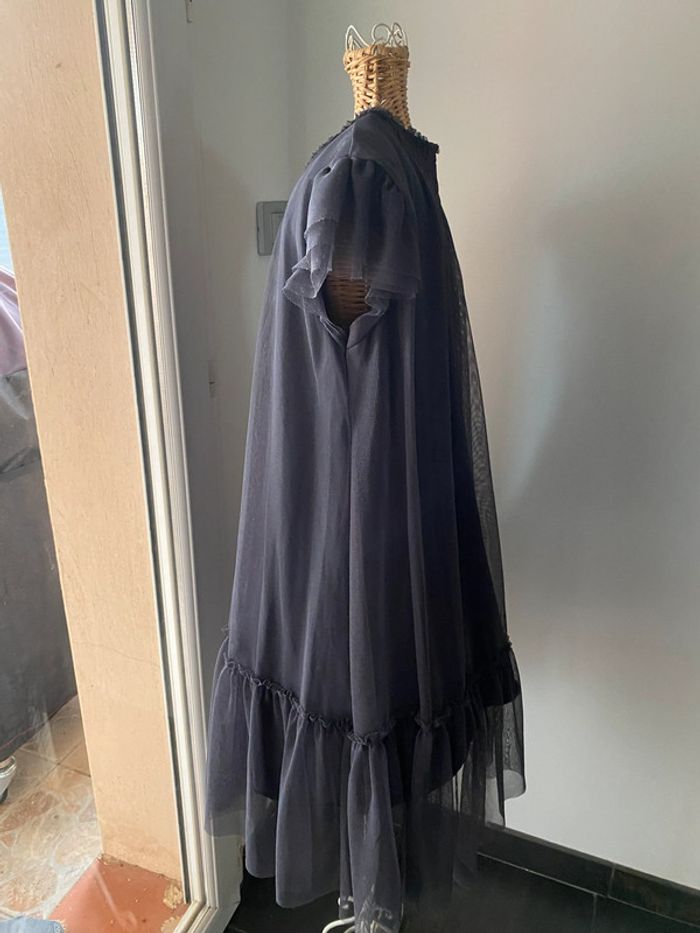 Robe Zara en tulle gris anthracite taille 13/14 ans ou XS - photo numéro 5