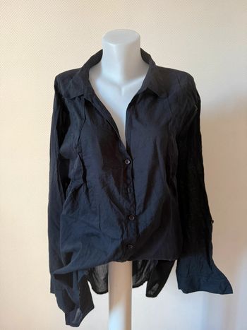 Blouse noir en très bon état taille 58-60 ikebana