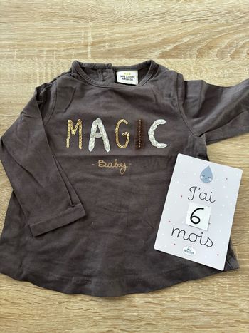 Tee shirt magic baby TAPE A L’œil t.6m