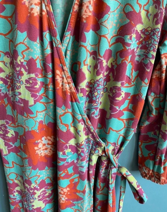 Robe cache cœur motif fleurie fiancée du Mékong - photo numéro 6