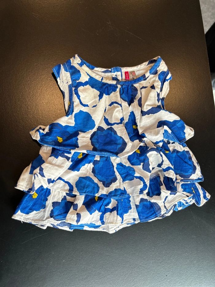 Haut fleur bleu - photo numéro 1
