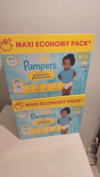 Couches pampers premium protection taille 6