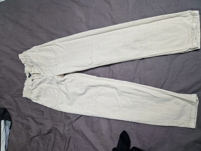 Jean pantalon beige kiabi taille 34 xs - photo numéro 2