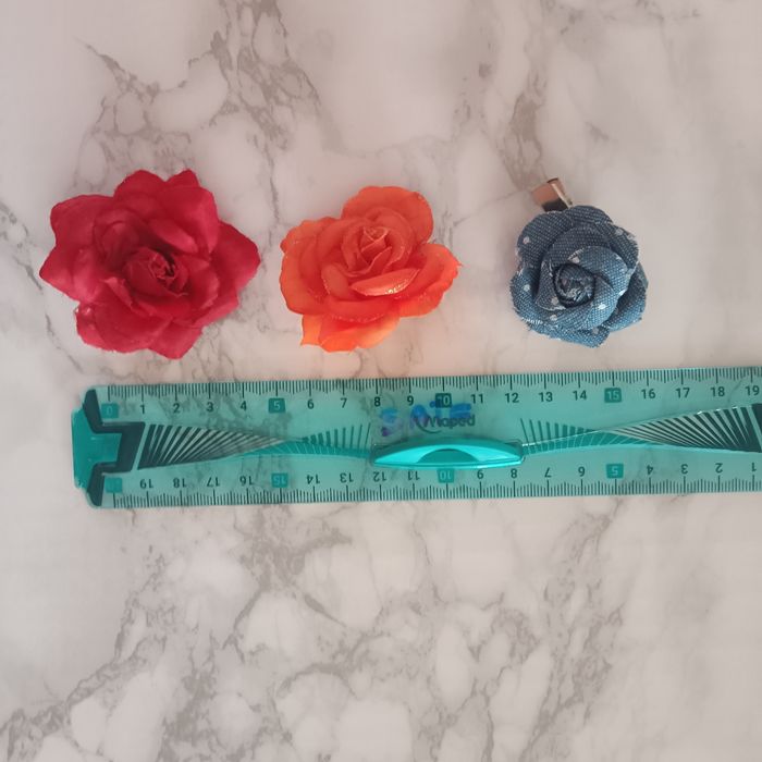 Barrettes cheveux fleurs - photo numéro 3