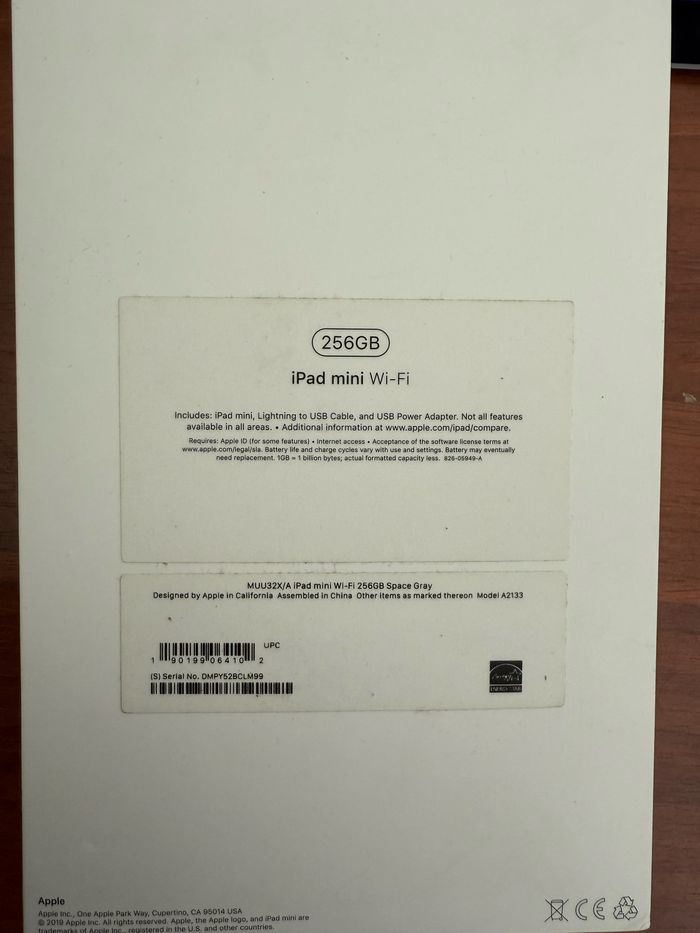 iPad Mini 5 (2019) 256go Apple avec accessoire et boîte - photo numéro 6