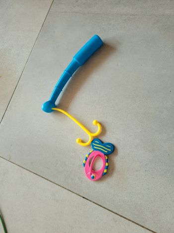 Lot Jouet canne à pêche bébé plastique