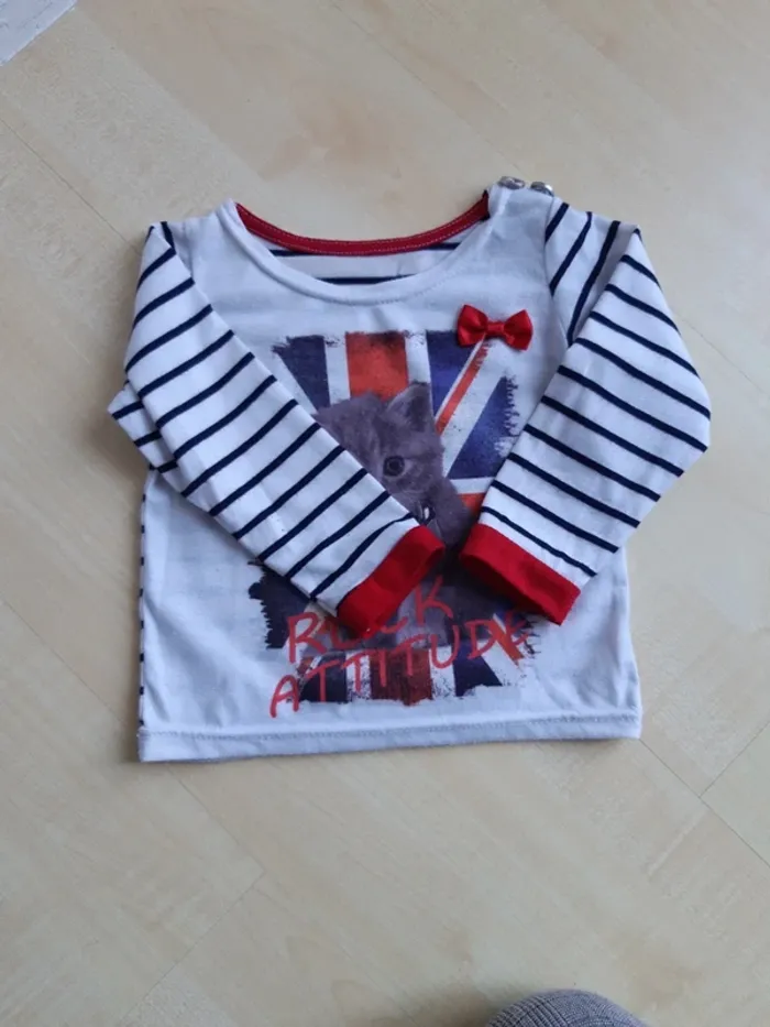 Tshirt manches longues filles - photo numéro 2