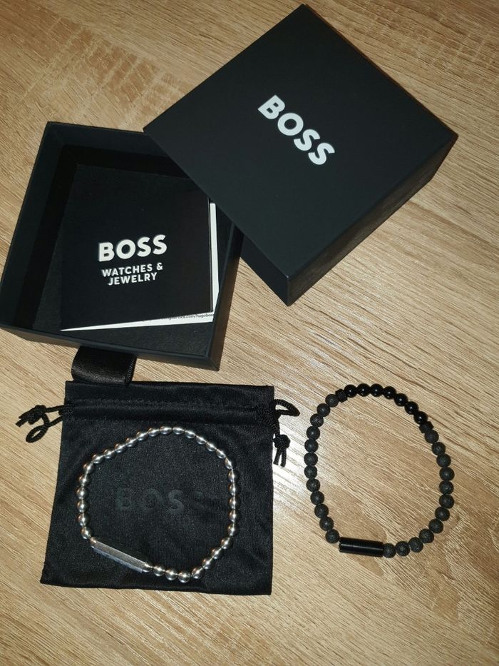 Bracelets Ugo Boss. Acier. Pierre de lave