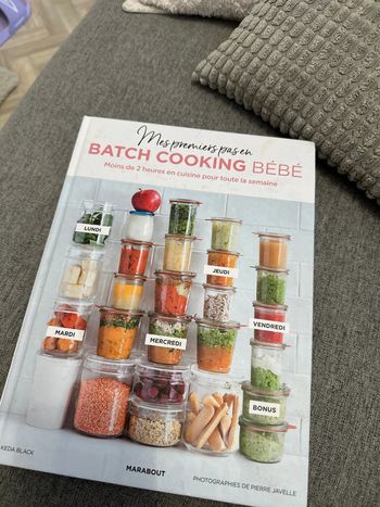 Livre - Mes premier pas en batch cooking bébé