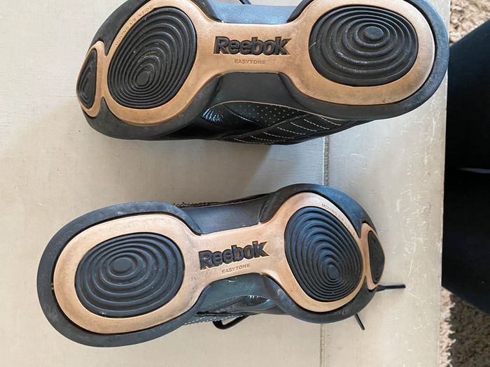 Basket vintage Reebok easy tone moving air inside smooth fit noire et rosé taille 37 - photo numéro 9