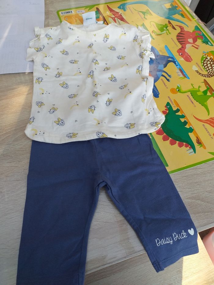 Ensemble tee shirt et legging 9mois - photo numéro 3