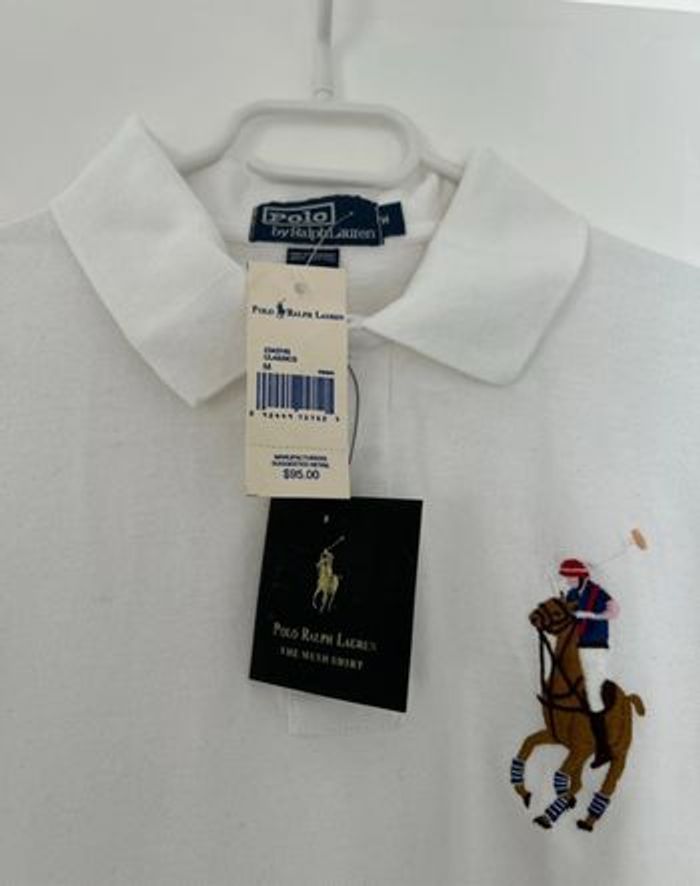 Polo Ralph Lauren Big Pony Neuf taille M Blanc - photo numéro 3