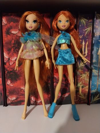 2 Poupées Bloom Glam Magic Enchantix 2007 Winx Club Mattel + Bloom Magic Charmix 2004