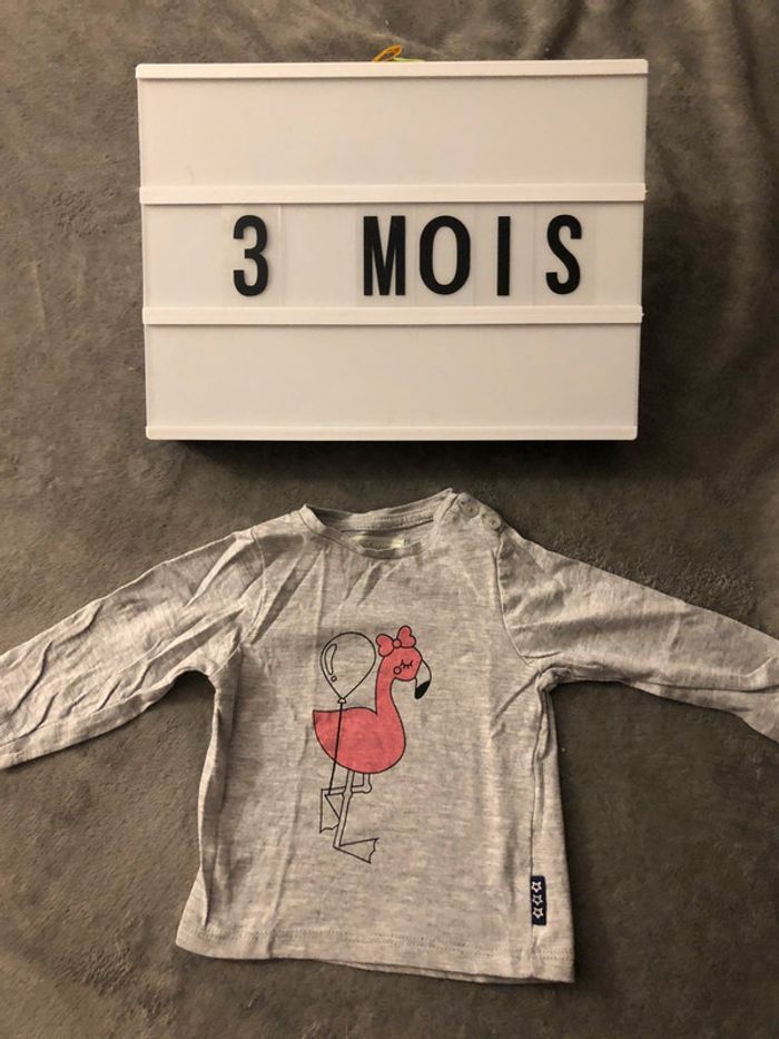 T-shirt manches longues 3 mois