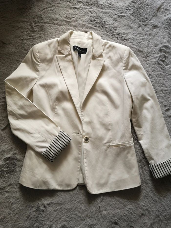 Blazer blanc mango habillé