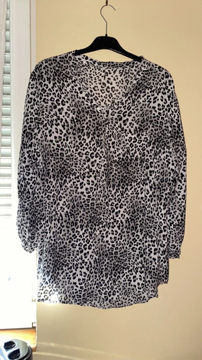 Chemise fine leopard