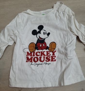 T shirt manches longues Disney Mickey 18 mois