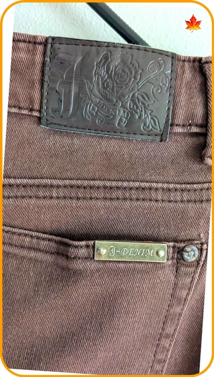 Jeans slim marron femme M - photo numéro 5