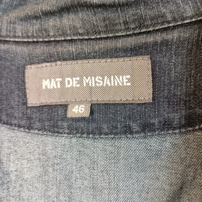 Veste en jean cintrée col montant Mat de Misaine taille 46 style casual chic A885 - photo numéro 3