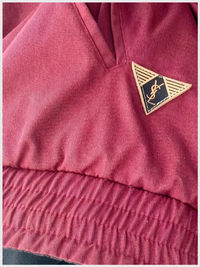 Blouson Yves Saint Laurent XL réversible noir et rouge - bon état - photo numéro 10
