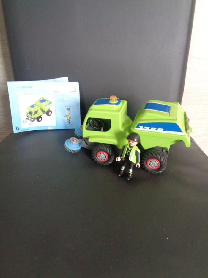 Agent avec balayeuse de voirie city action playmobil 6112 - photo numéro 2