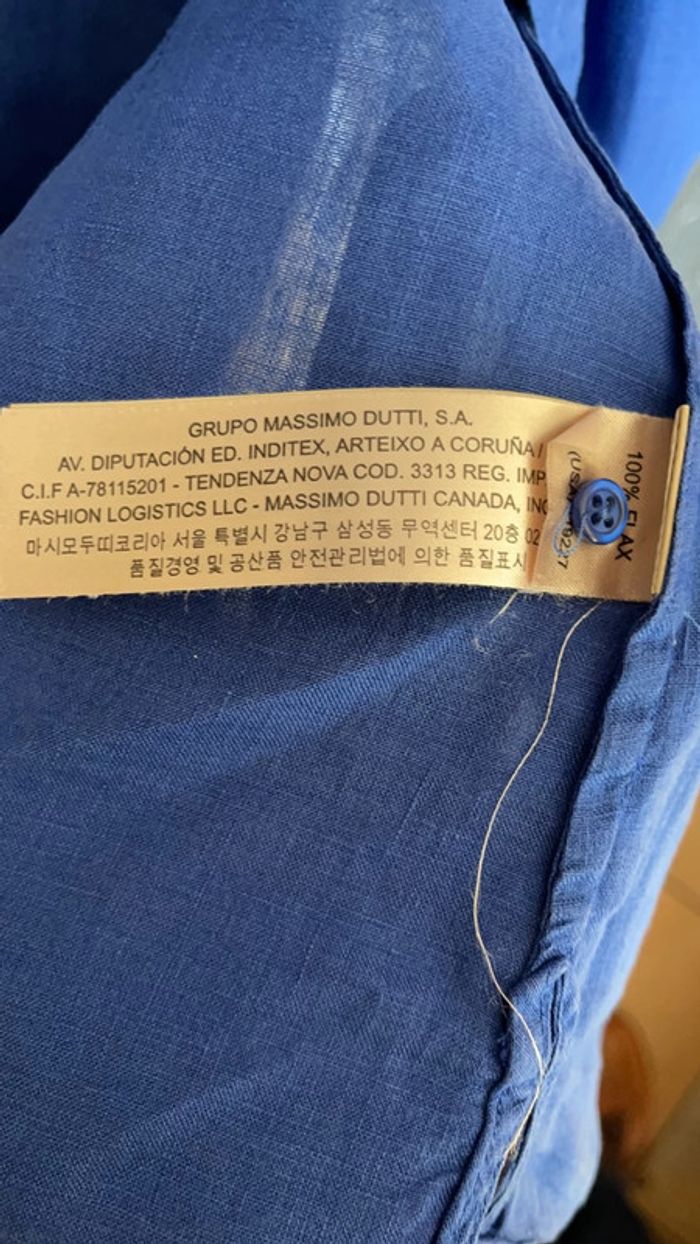 Chemisier manche courte taille 38 Massimo Dutti - photo numéro 5