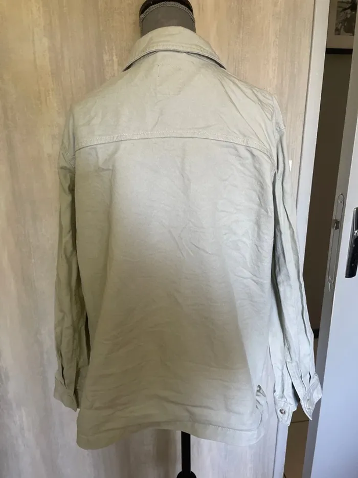 Veste jean’s vert pastel - photo numéro 2