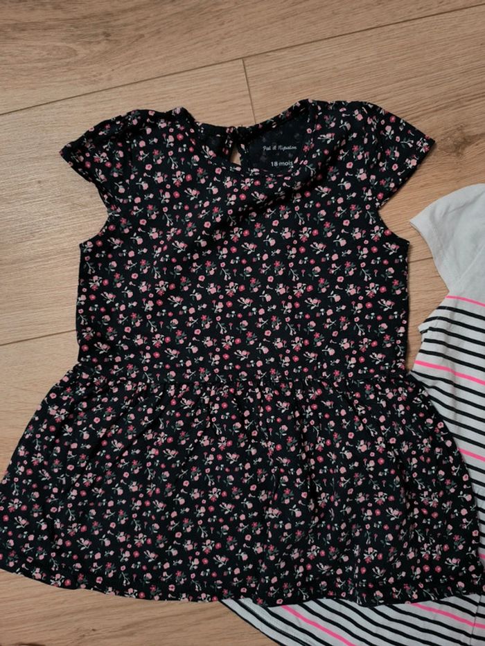 Lot de 4 robes légères été - Pat & Ripaton / Kiabi - 18 mois - photo numéro 2