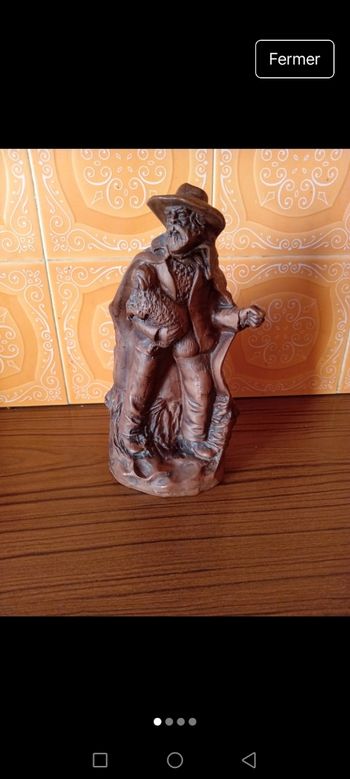 Santon berger en terre cuite