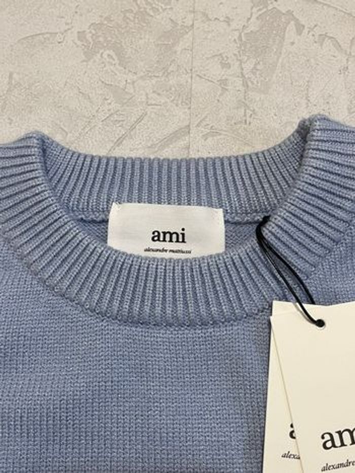 Pull AMI Paris bleu | taille S | neuf avec étiquette - photo numéro 6