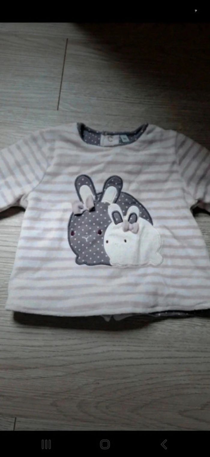 Ensemble épais 2 pièces 9mois 71cm 👻 - photo numéro 3