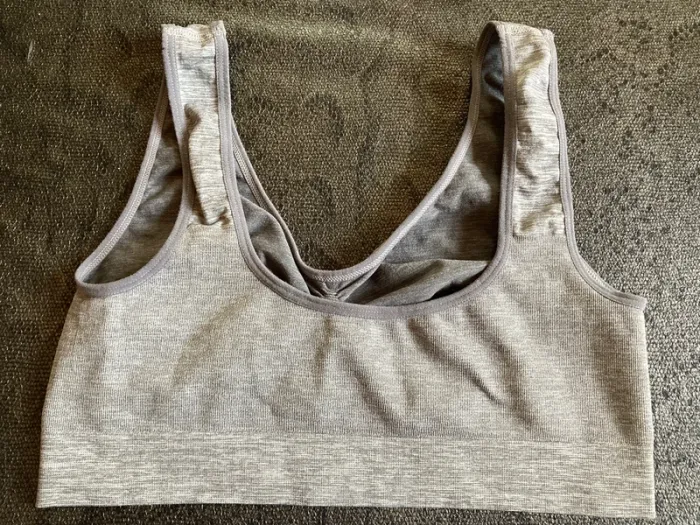 Soutien gorge sans armature brassière grise XL - photo numéro 2