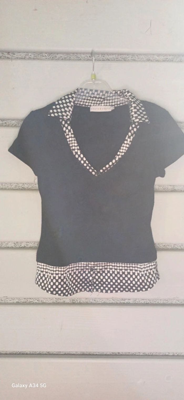 Tee shirt bi matière