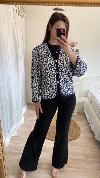 Veste bleu et blanc été