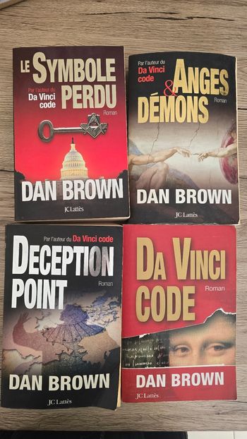 Lot 4 livres dan brown