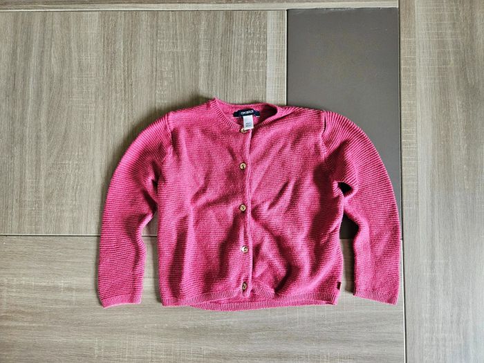 Gilet rose foncé en maille - Okaïdi - 3 ans (98 cm)