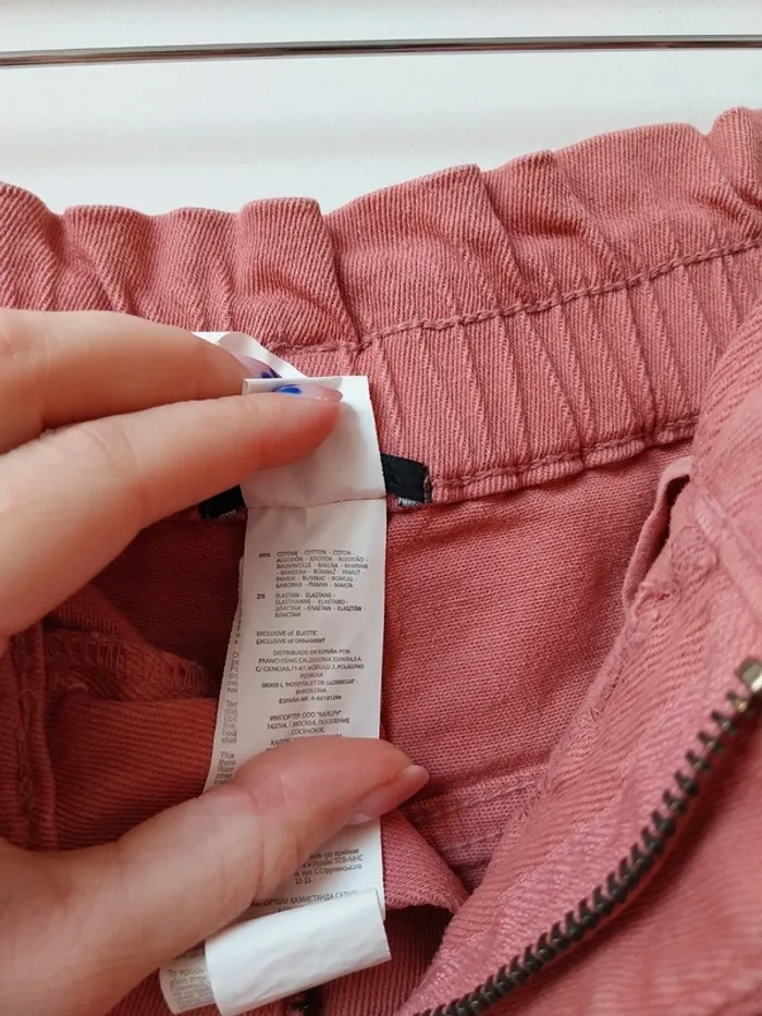 Short en jean rose mom Tezenis 36 - photo numéro 3
