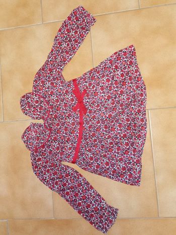 Robe nœud et fleurs 18mois