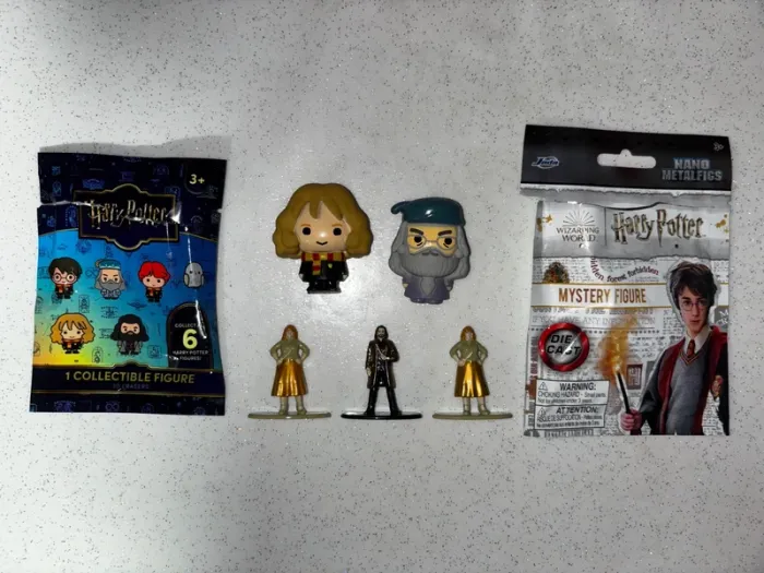 Lot de 5 personnages Harry Potter, Figurine Harry Potter, figurines en métal HP, Nano Metalfigs - photo numéro 7