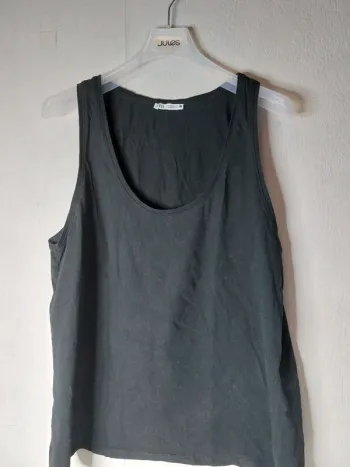 Tee-shirt  sans manche débardeur   mnoir"Zara"
