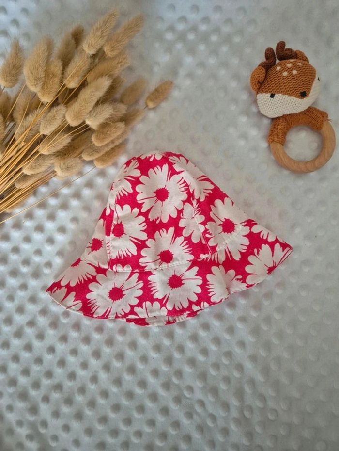 Chapeau - Bob fushia 6-12 mois