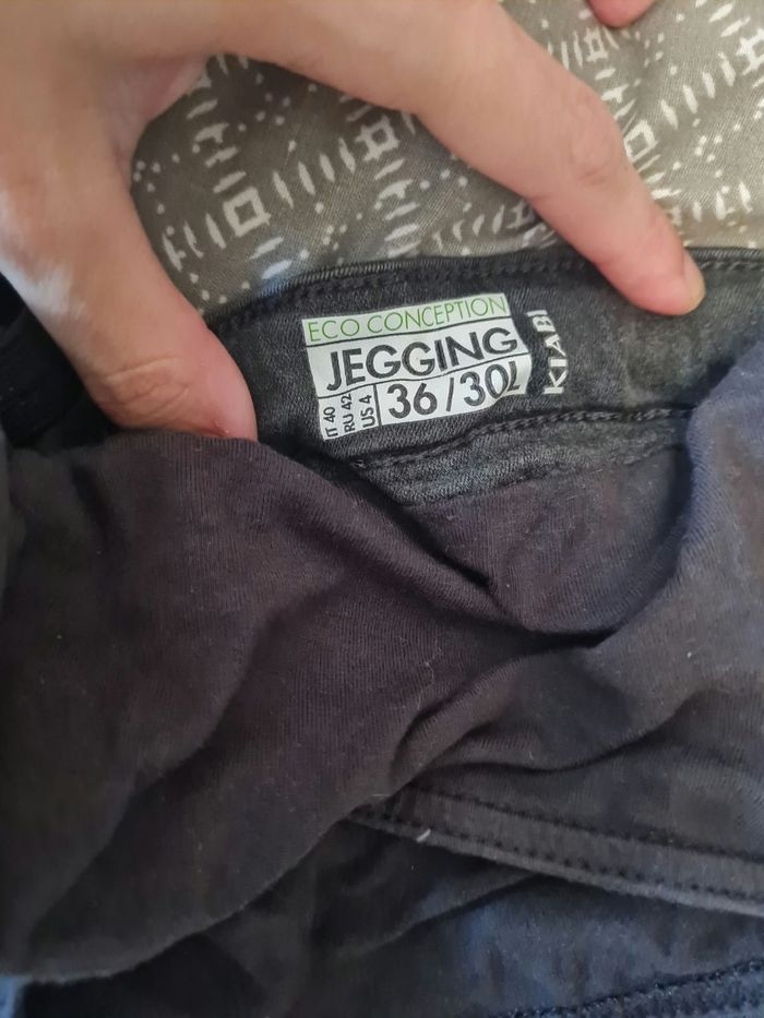 Jean de grossesse gris T36 - photo numéro 2