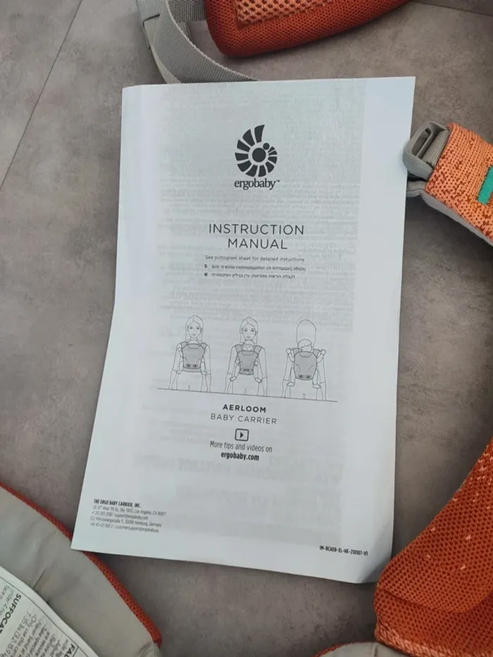 Porte bébé 🧡 Aerloom Ergobaby - photo numéro 3