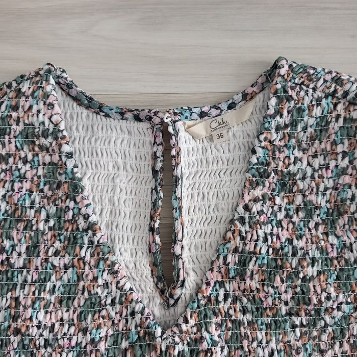 Robe longueur au genoux imprimée à manches longues C&A taille 36 - photo numéro 2