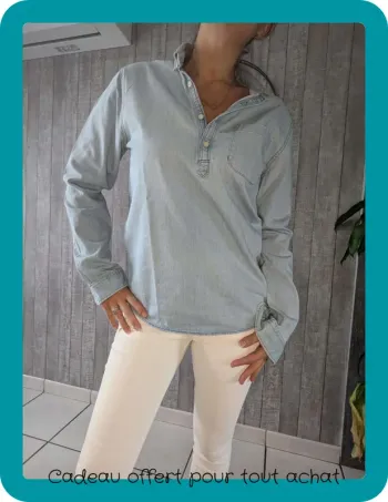 Blouse/chemise en jean Zara 36