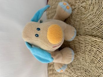Doudou chien Bo beige bleu JOLLYMEX